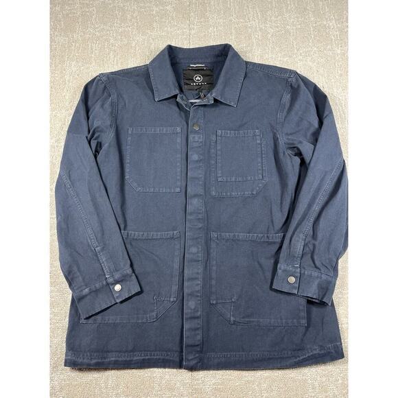 Aether Utility Jacket Men’s Sz XL Canvas Chest & Hand Patch Pockets Snaps - Picture 1 of 7
